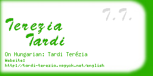 terezia tardi business card