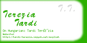 terezia tardi business card